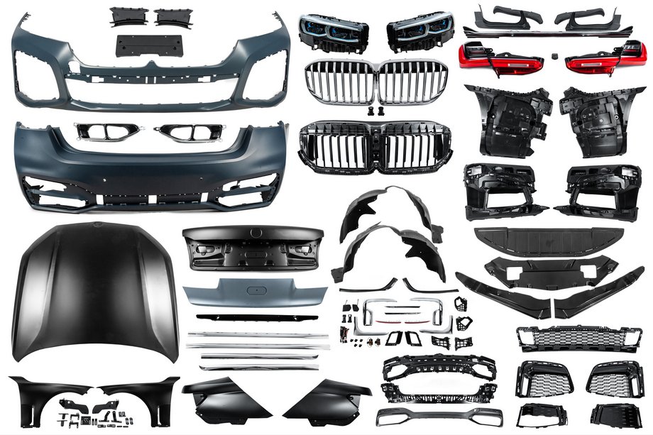 BMW 7 Series F01/F02 2008-2015 Kit restylage vers G12 M760 (avec remplacement du couvercle de coffre et des ailes arrières) Photo 134