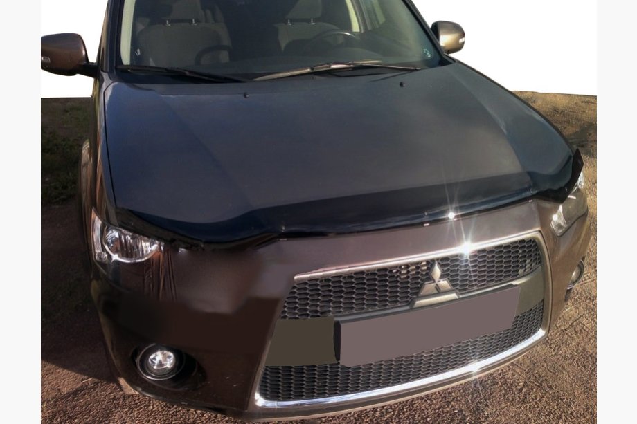 Mitsubishi Outlander 2006-2012 Deflecteur de Capot Long 2009-2012 (SIM) Image