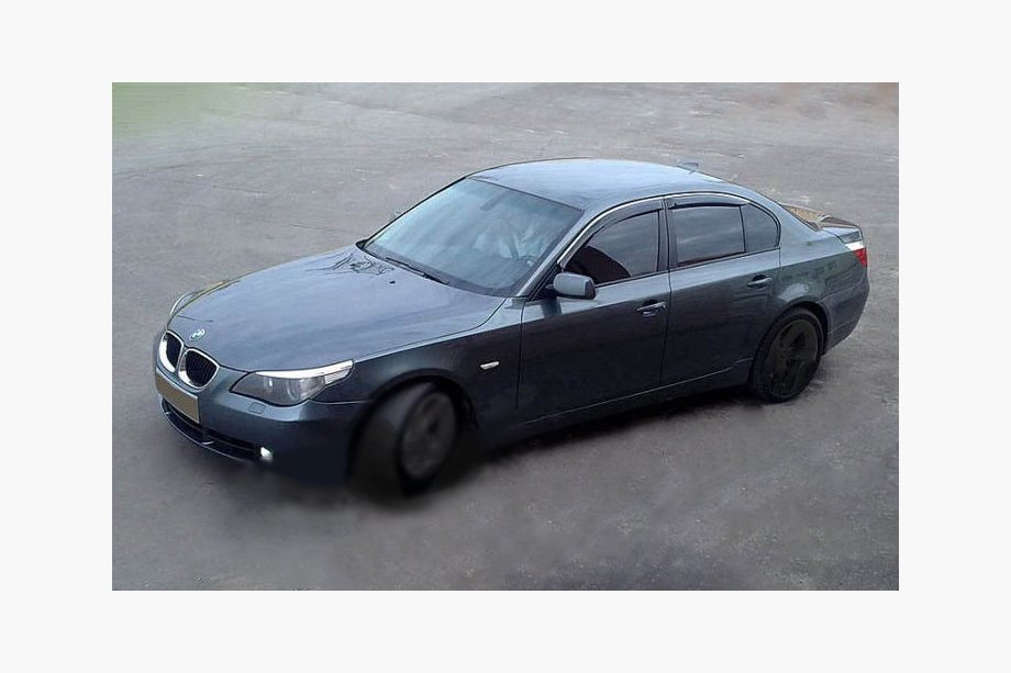 BMW 5 Series E60/E61 2003-2010 Déflecteurs de Fenêtre (4 pcs, SIM Chrome) Image