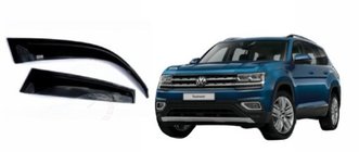 Lada Vesta 2015- Déflecteurs d'air WG (4pcs, SIM) photo 1