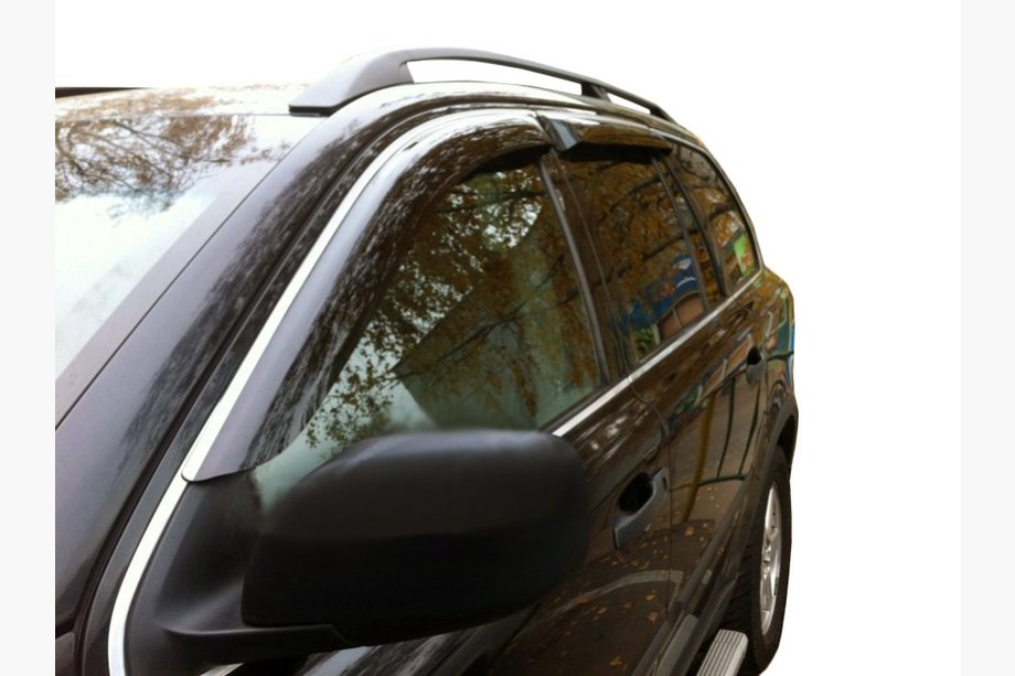 Volvo XC90 2002-2014 Déflecteurs de vitres chromés (4 pcs, SIM) Image