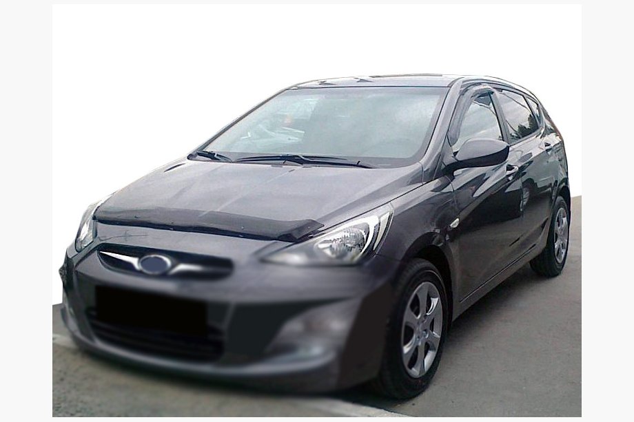 Hyundai Accent 2011-2017 Déflecteur de capot 2010-2014 (SIM) Image