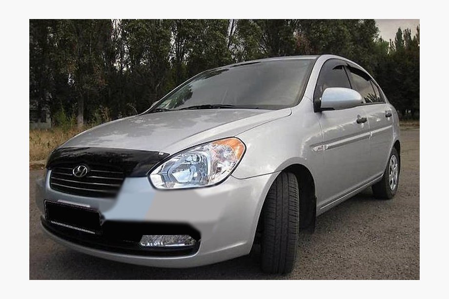 Hyundai Accent 2006-2010 Déflecteur de capot (SIM) Image