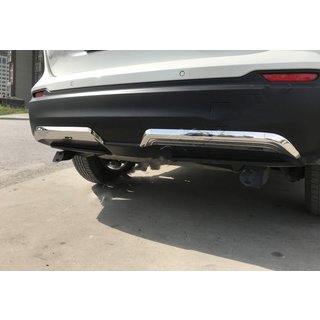 Protections de bord de pare-chocs arrière en acier inoxydable (2017-2021) Nissan Qashqai 2014-2021 photo 1