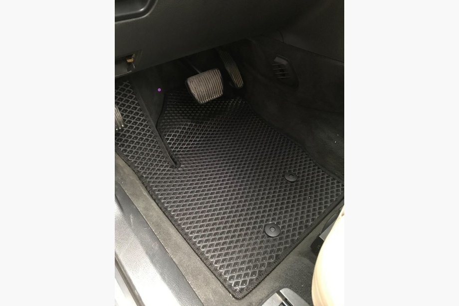 Volvo XC90 2002-2014 Tapis de sol voiture EVA en polyuréthane, noirs 7 places, 3 rangées Image
