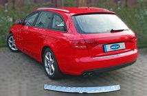 Audi A4 B8 2007-2015 Protection de pare-chocs arrière OmsaLine (AVANT, inox) photo 2