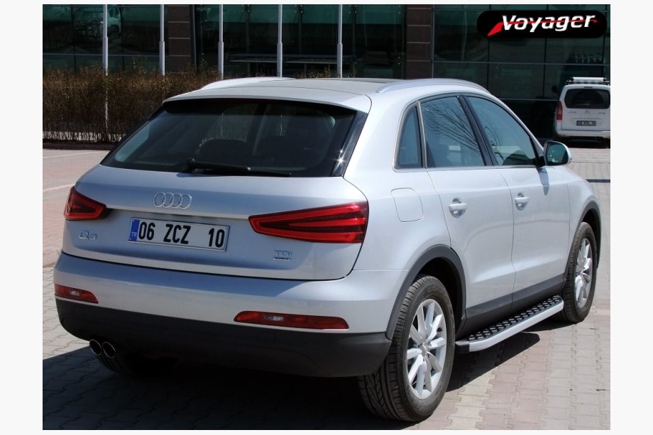 Audi Q3 2011-2019 Marchepieds Latéraux BlackLine (2 pcs, Aluminium) Image