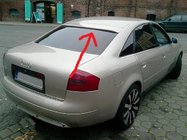Audi A6 C5 1997-2001 Promo ! Cache de becquet (fibre de verre, apprêté pour peinture) photo 1