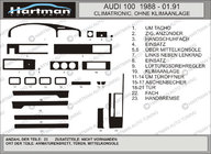 Audi 100 C3 1988-1991 Couvre tableau de bord (Hartman) photo 1