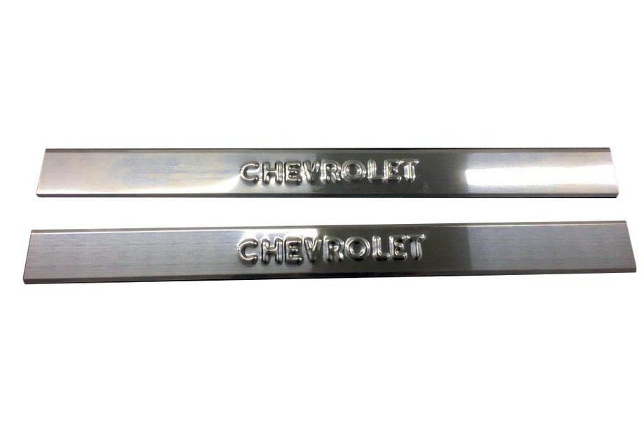 Chevrolet Lacetti 2003-2024 Seuils de porte Carmos (2 pcs, inox) Image