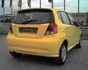 Chevrolet Aveo T200 2002-2008 Cache pare-chocs arrière (apprêté pour peinture) photo 2