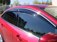 Honda Civic Sedan VIII 2006-2011 Déflecteurs de vitres avec moulure chromée (4 pcs, Niken) photo 1