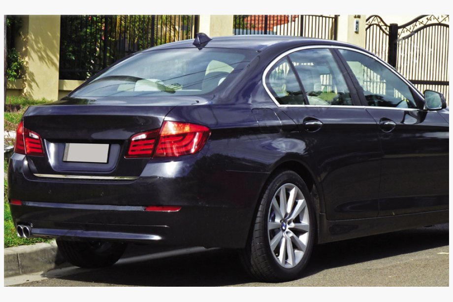 BMW 5 Series F10/F11 2010–2016 Baguette de coffre (SD) inox Image