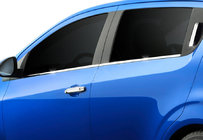 Chevrolet Aveo T300 2011-2020 Moulures inférieures de vitres inox photo 3