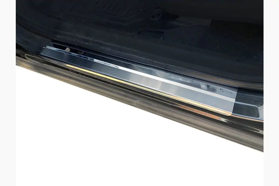 Toyota Rav 4 2013-2018 Seuils de porte inox Nataniko (4 pcs, acier inoxydable) Standard - Bande Lohmann, 0,5 mm Image