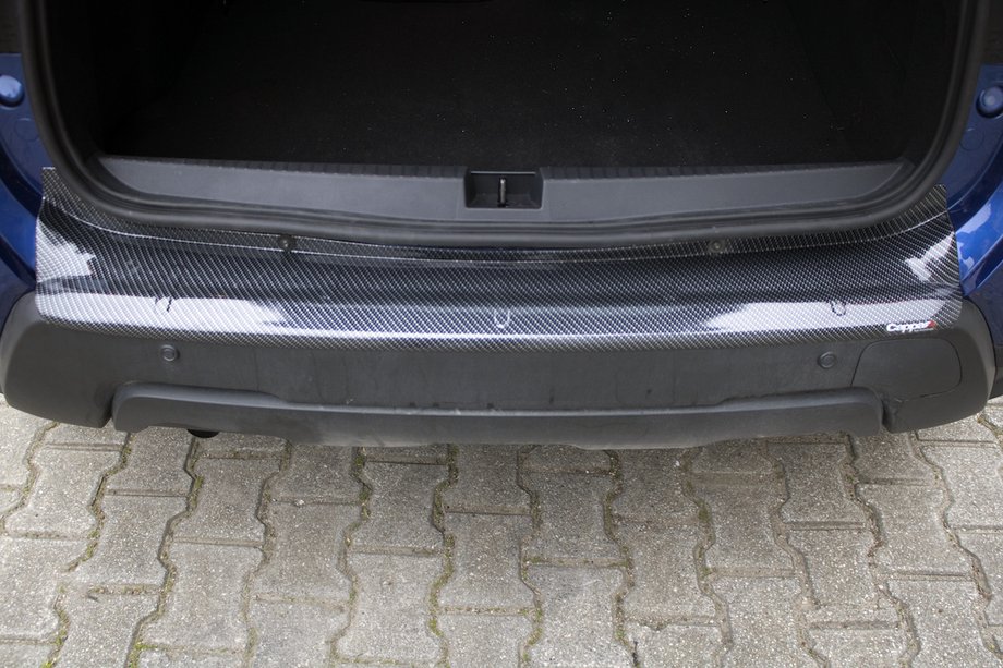 Renault Duster 2018-2024 Cache de pare-chocs arrière EuroCap (ABS, aspect carbone) Image