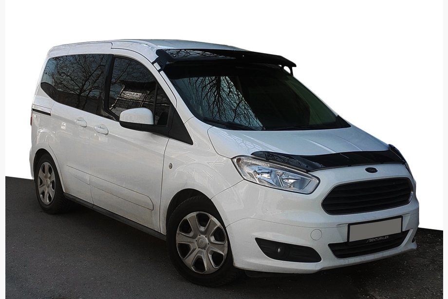 Ford Courier 2014-2023 Visière de pare-brise (noir brillant, 5mm) Image