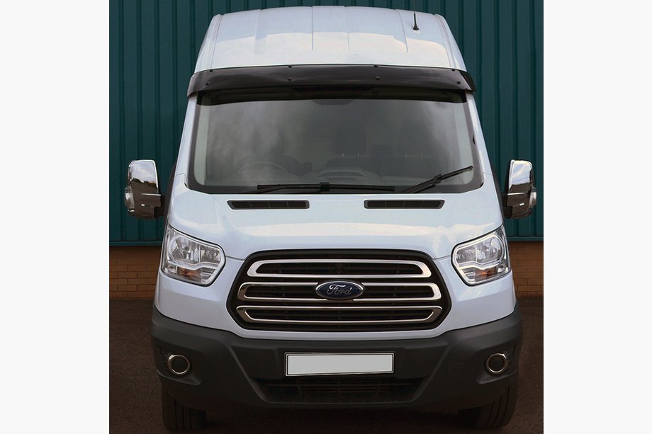 Ford Transit 2014- Visière de pare-brise (noir brillant, 5mm) Image