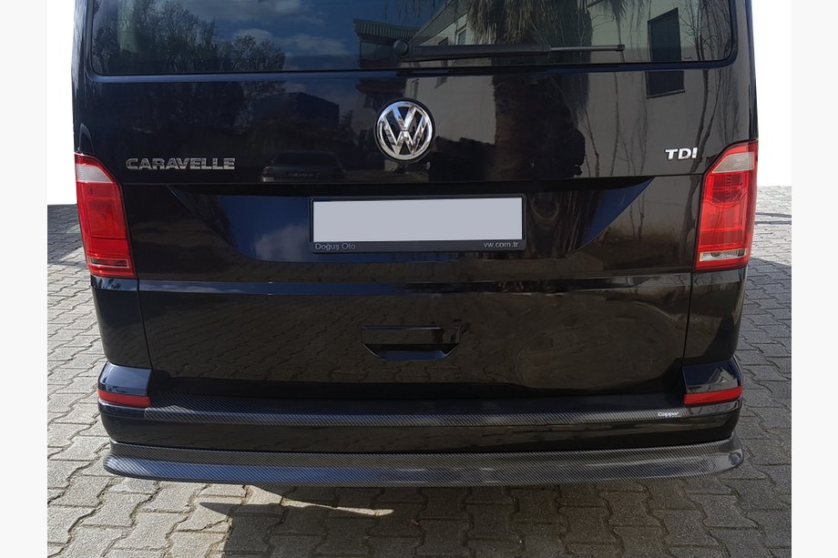 Volkswagen T6 2015-2024 Lame arrière finition carbone (ABS) Image