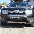 Renault Duster 2008–2017 Lame de pare-chocs avant (ABS, gris) photo 1