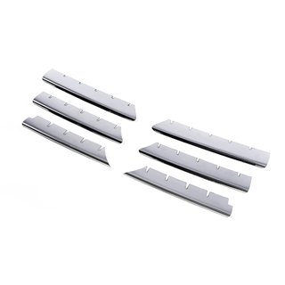 Couvre-Calandre Chromés (Modèle 2004-2006, 6 pièces, Acier Inoxydable) Renault Megane II 2004-2009 photo 2