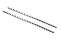 Volkswagen T5 Transporter 2003-2010 Caches pour grille de pare-chocs (2 pcs, inox) Carmos - Acier Inoxydable Turc photo 2