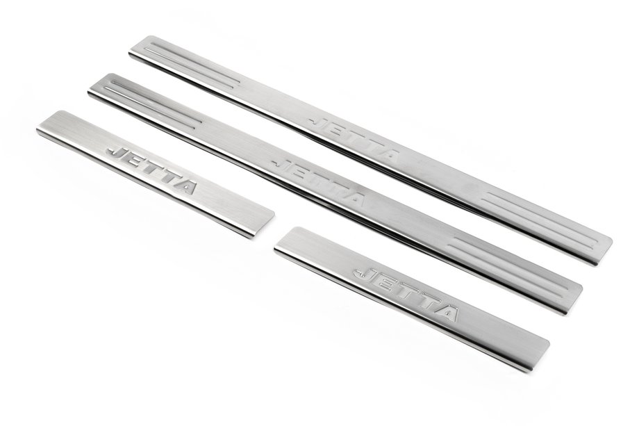 Volkswagen Jetta 2006-2011 Seuils de porte OmsaLine (4 pcs, inox) Photo 1