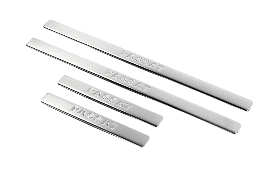 Volkswagen Passat B6 2006-2012 Seuils de Porte OmsaLine Type 2 (4 pcs, Inox) Image