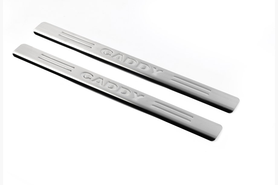 Volkswagen Caddy 2004-2010 Seuils de porte OmsaLine (2 pcs, inox) Image