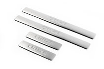 Chevrolet Cruze 2009–2015 Seuils de porte inox (4 pcs, OmsaLine) photo 1
