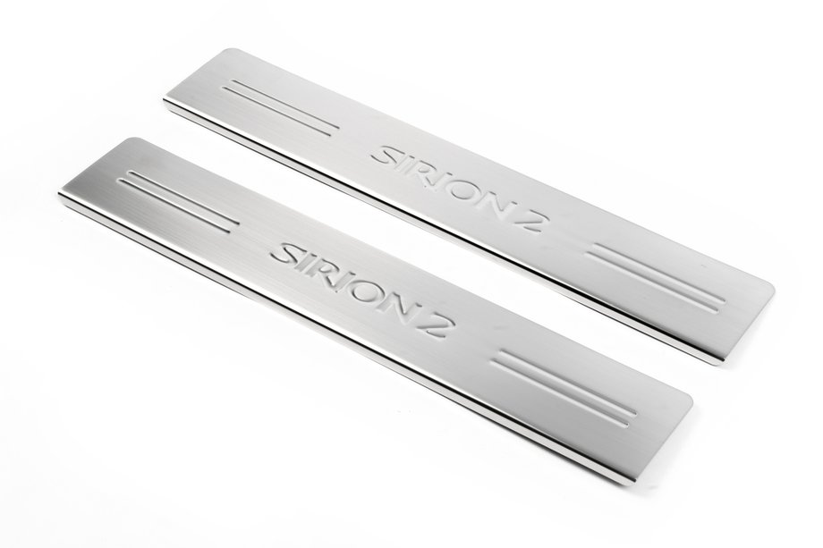 Daihatsu Sirion 2005-2015 Seuils de porte OmsaLine (2 pcs, inox) Image