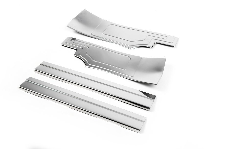 Ford Connect 2014-2021 Seuils de porte intérieurs inox OmsaLine (4 pcs) Image