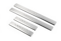 Dacia Sandero 2007-2013 Seuils de porte OmsaLine (4 pcs, inox) photo 1