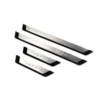 Seuils de porte OmsaLine (4 pcs, inox) Skoda Superb 2009-2015 photo 1