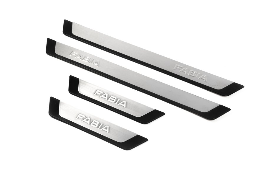 Skoda Fabia 2014-2021 Seuils de porte OmsaLine-Flexill (4 pcs) Image