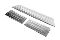 Volkswagen T5 Caravelle 2004-2010 Couvre seuils intérieurs (Omsa, inox) 3 Seuils de Porte photo 1