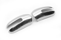 Mercedes ML W163 1997-2005 Couvre-Rétroviseurs (2 pcs, Acier Inoxydable) photo 2
