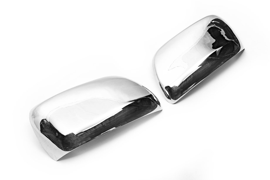 Toyota Land Cruiser 200 2007-2021 Coques de Rétroviseurs 2008-2012 (2 pcs, Inox) OmsaLine - Inox Italien Photo 2