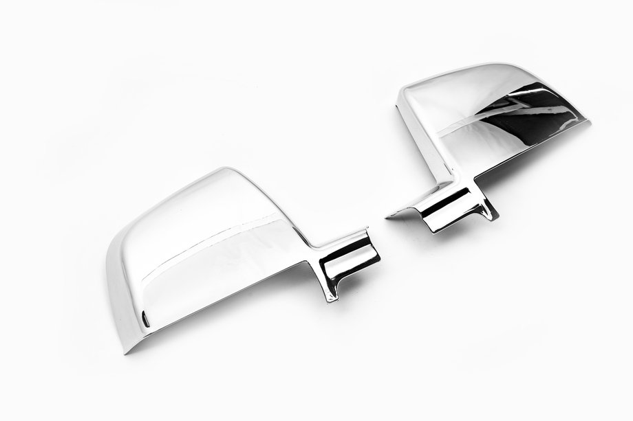 Fiat Doblo II 2010-2022 Coques de Rétroviseurs (2 pcs, ABS) OmsaLine - Plastique Chromé Photo 2