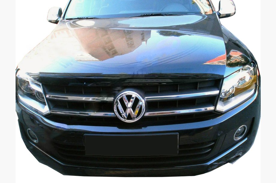 Volkswagen Amarok 2010-2022 Couvre-calandre chromés 2010-2016 (bandes fines, 4 pcs, inox) Carmos - Acier Inoxydable Turc Image