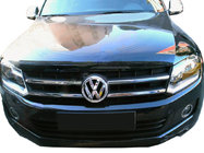 Volkswagen Amarok 2010-2022 Couvre-calandre chromés 2010-2016 (bandes fines, 4 pcs, inox) Carmos - Acier Inoxydable Turc photo 1