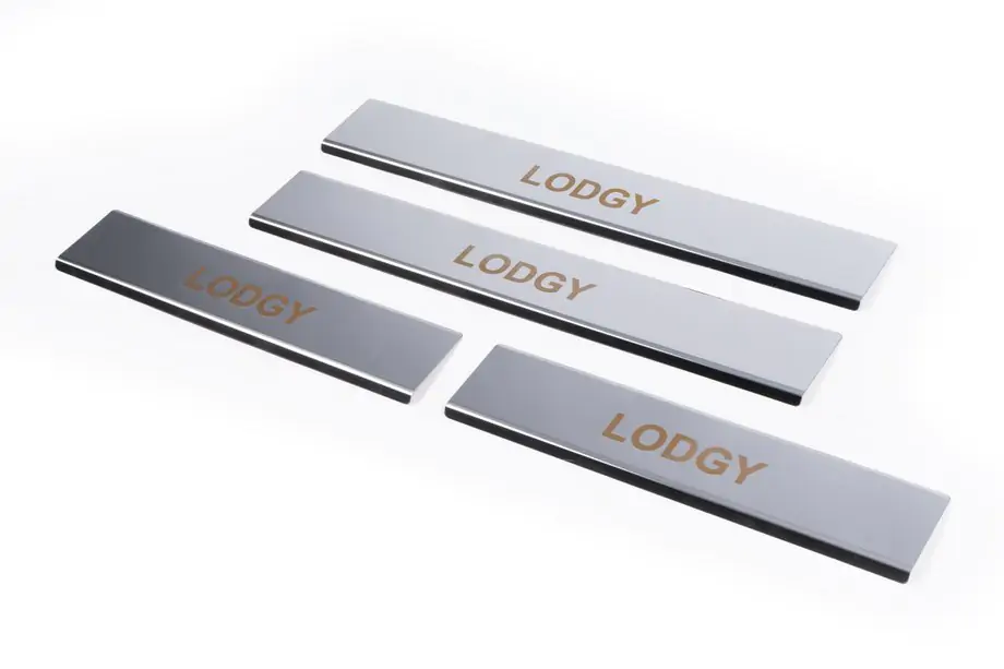 Renault Lodgy 2013-2022 Seuils de porte Carmos V1 (4 pcs, Inox) Image