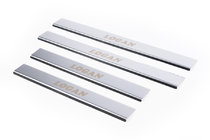 Dacia Logan II 2013-2022 Seuils de porte Carmos V1 (4 pcs, inox) photo 1