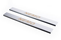 Citroen Nemo 2007-2017 Couvre Seuils de Porte Carmos V1 (2 pcs, Inox) photo 1