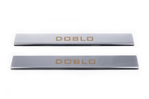Fiat Doblo I 2001-2005 Seuils de porte inox (Carmos, 2 pcs) photo 1
