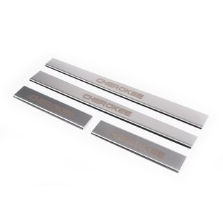Seuils de porte Carmos V1 (4 pcs, inox) Jeep Cherokee/Liberty 2007-2013 photo 1