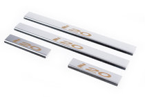 Hyundai I-20 2008-2012 Seuils de porte Carmos V1 (4 pcs, inox) photo 1