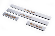 Hyundai Accent 2011-2017 Seuils de porte Carmos Solaris V1 (4 pcs, inox) photo 1