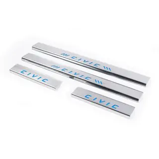 Seuils de porte bleus (Carmos, 4 pcs, inox)