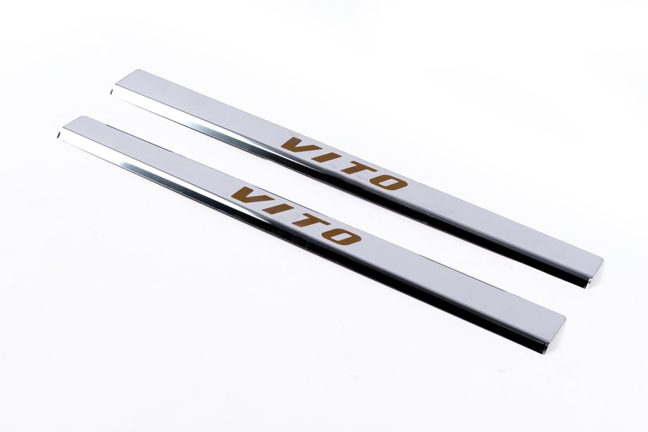 Mercedes Vito W638 1996-2003 Couvre Seuils de Porte Vip-Style (2 pcs, Inox) Image